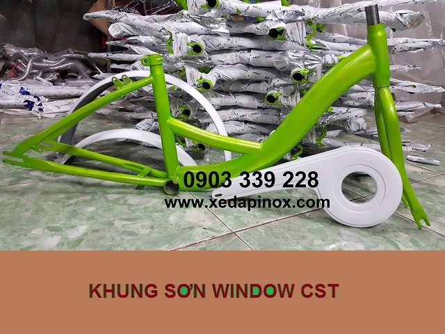 KHUNG WINDOW 500 LÁ, KHUNG WINDOW 500 LA, Khung xe đạp Sắt Sơn